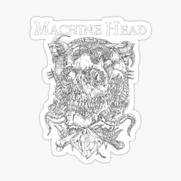 "poster machine head logo band" Sticker for Sale by viciatirhelen6 Redbubble