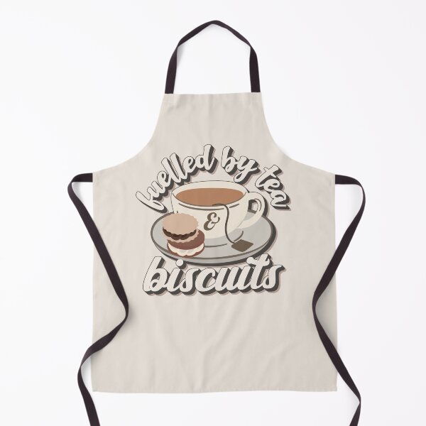 Item preview, Fuelled By Tea And Biscuits Fun Slogan Shadow Text designed and sold by TrulyEpoque.