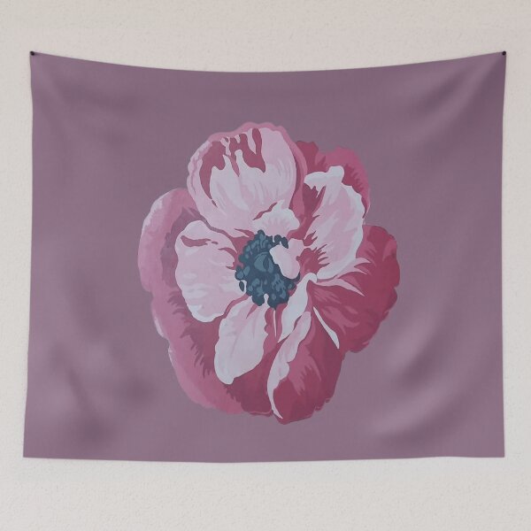 Item preview, Artistic Pink Anemone Flower Vector Cut Out designed and sold by taiche.