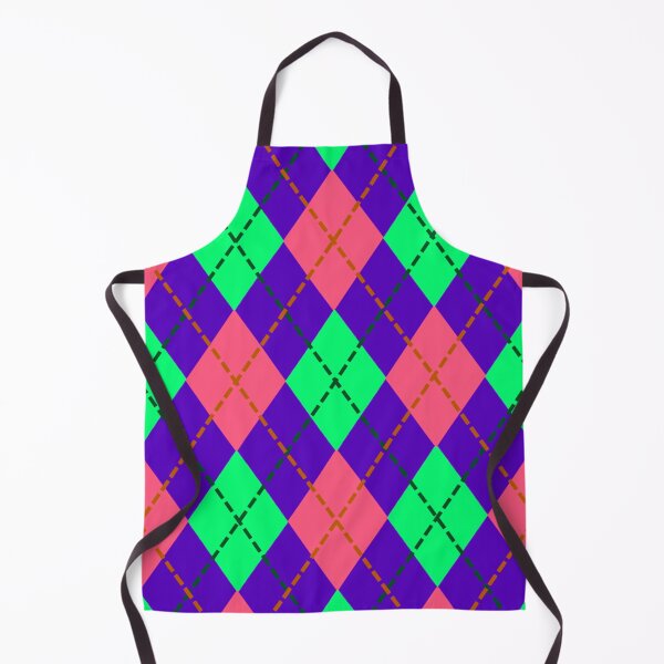Item preview, Argyle Pattern - Cobalt Blue, Neon Green, Pink designed and sold by TotallyRetroArt.