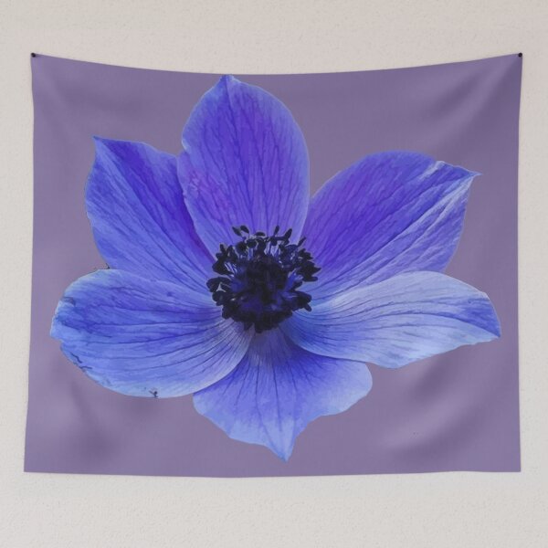Item preview, Blue Lilac Anemone Wildflower Vector designed and sold by taiche.