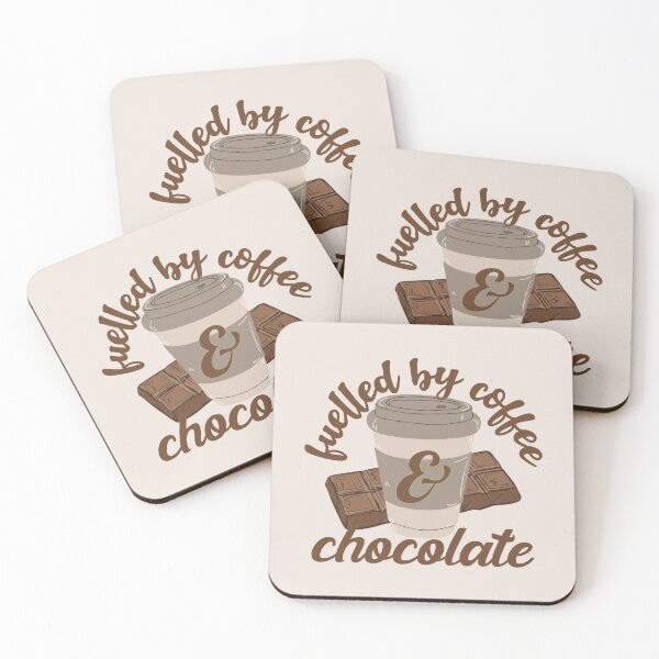 Item preview, Fuelled By Coffee And Chocolate Fun Slogan designed and sold by TrulyEpoque.