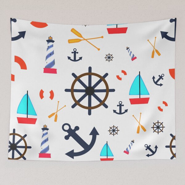 Item preview, Nautical Dreams designed and sold by TotallyRetroArt.