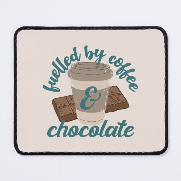 Item preview, Petrol Blue Fuelled By Coffee And Chocolate Fun Slogan designed and sold by TrulyEpoque.
