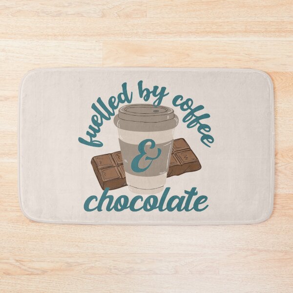 Item preview, Petrol Blue Fuelled By Coffee And Chocolate Fun Slogan designed and sold by TrulyEpoque.