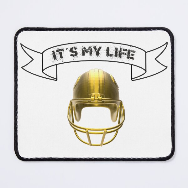 Item preview, Football helmet “It’s My Life”, black designed and sold by HA-Design-Kunst.