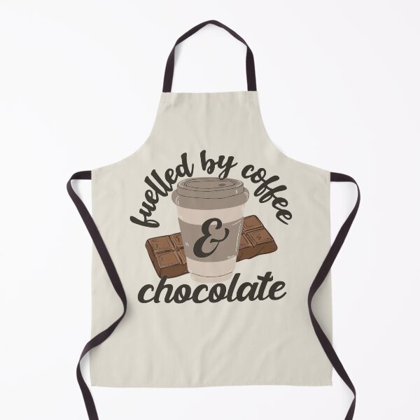Item preview, Black Font Fuelled By Coffee And Chocolate Fun Slogan designed and sold by TrulyEpoque.