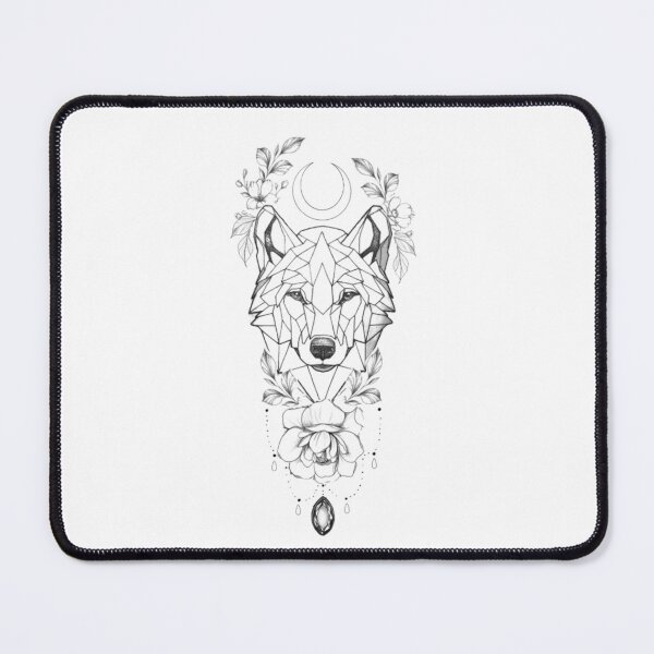 Item preview, Line art wolf  designed and sold by Zani Art.