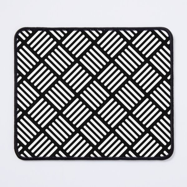 Item preview, Herringbone Pattern White on Black designed and sold by Blue-Banana.