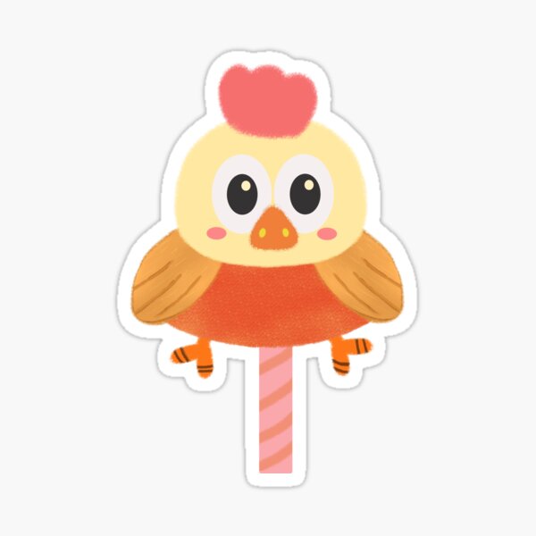 DON'T BE A CHICKEN LOLLIPOP Sticker for Sale by Princez21