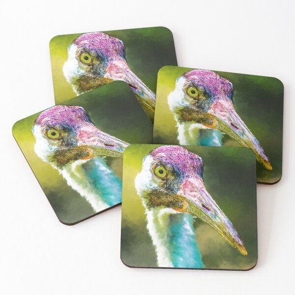 Item preview, Cute Whooping Crane Bird oil paint, Adorable Whooping Crane, Whooping Crane Grus Americana, Whooping Crane Wildlife Bird designed and sold by Trendymotion.