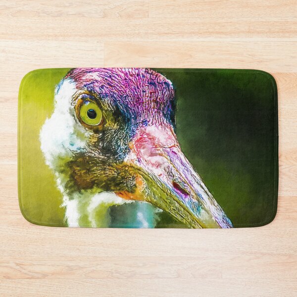 Item preview, Cute Whooping Crane Bird oil paint, Adorable Whooping Crane, Whooping Crane Grus Americana, Whooping Crane Wildlife Bird designed and sold by Trendymotion.