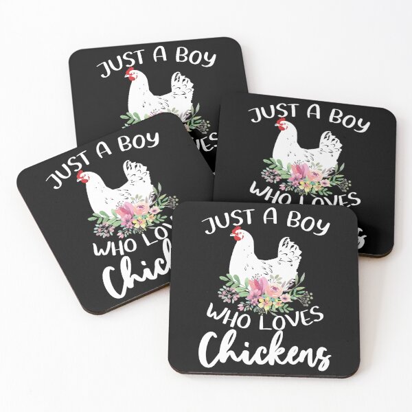 Item preview, Just A Boy Who Loves Chickens designed and sold by SunsetGloww.