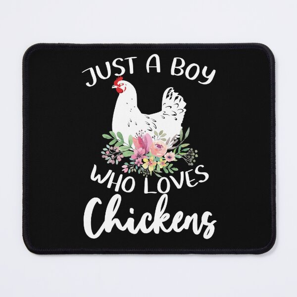 Item preview, Just A Boy Who Loves Chickens designed and sold by SunsetGloww.