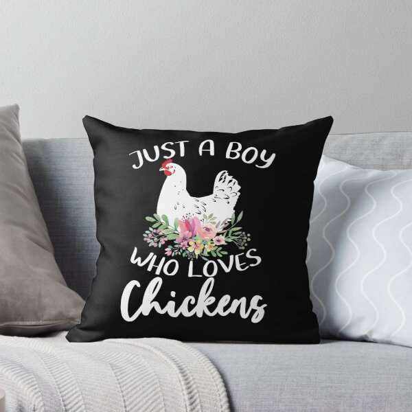Item preview, Just A Boy Who Loves Chickens designed and sold by SunsetGloww.
