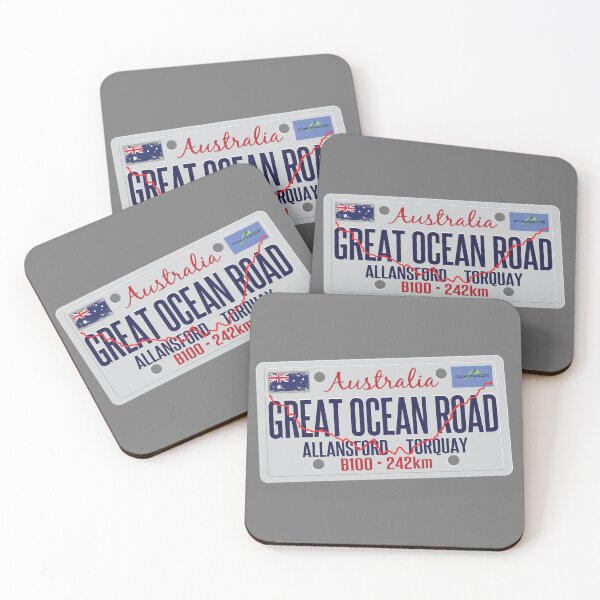 Item preview, The Great Ocean Road Victoria Australia Motorcycle Camper LP Sticker T-Shirt 02 designed and sold by OuterShellUK.