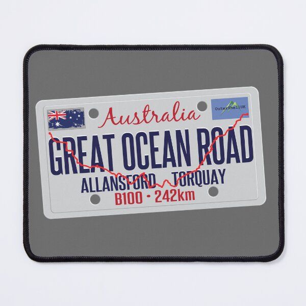 Item preview, The Great Ocean Road Victoria Australia Motorcycle Camper LP Sticker T-Shirt 02 designed and sold by OuterShellUK.