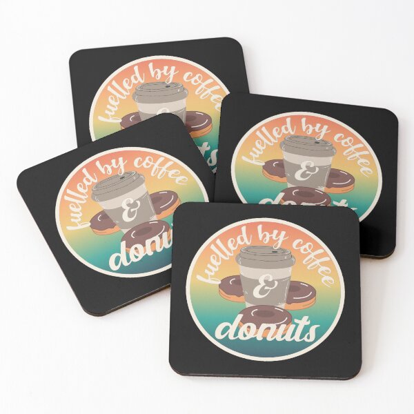 Item preview, Light Ombre Fuelled By Coffee And Donuts Fun Slogan designed and sold by TrulyEpoque.
