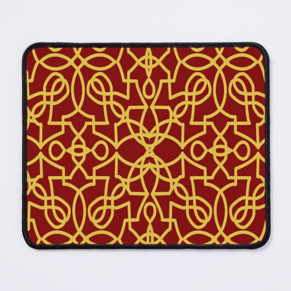 Item preview, gold and burgundy geometric line pattern designed and sold by mrtraz.
