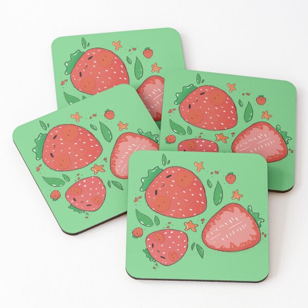 Item preview, Strawberries fields smiling faces designed and sold by TeddyXElliott.
