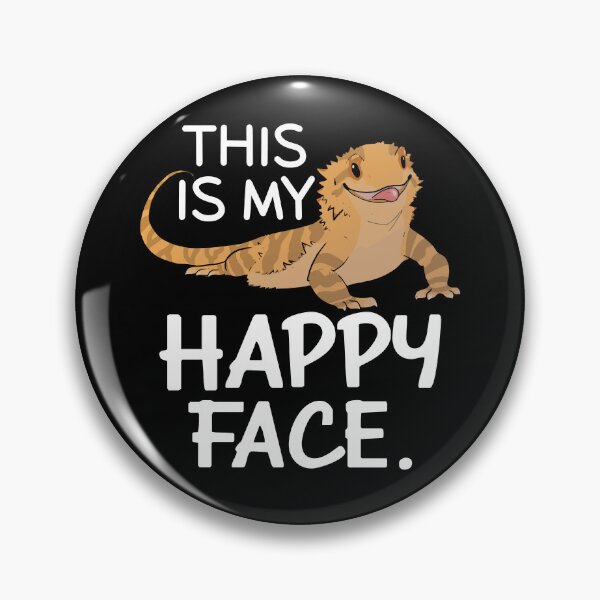 Item preview, Funny Bearded Dragon - This Is My Happy Face designed and sold by SunsetGloww.