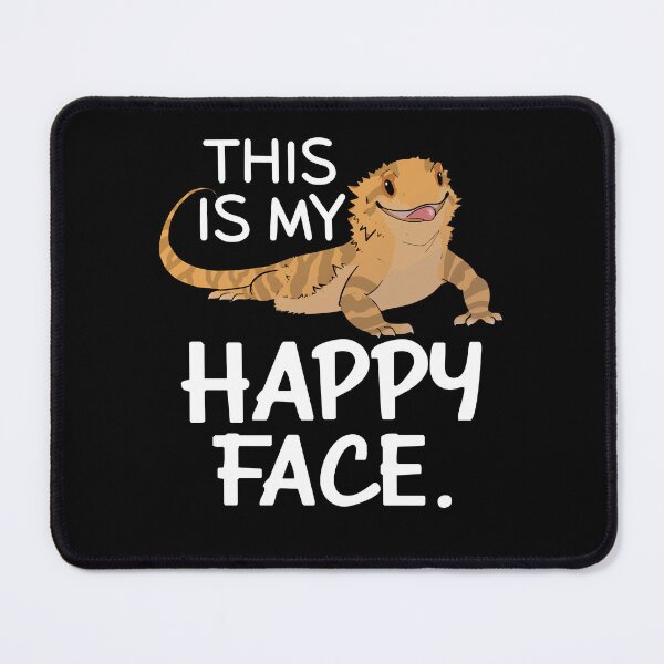 Item preview, Funny Bearded Dragon - This Is My Happy Face designed and sold by SunsetGloww.