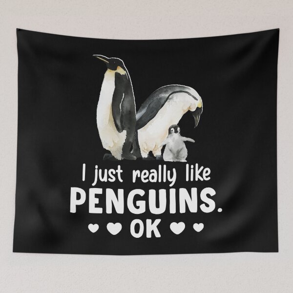 Item preview, I Just Really Like Penguins Ok designed and sold by SunsetGloww.