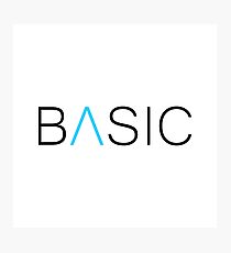 Basic Typography Photographic Print