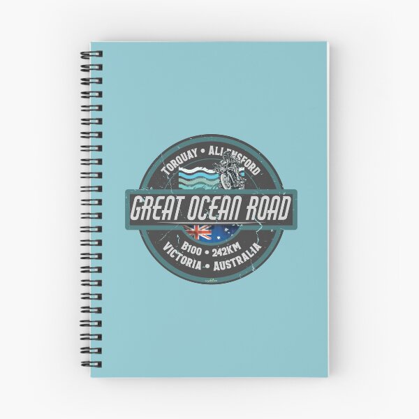 Item preview, The Great Ocean Road Victoria Australia Motorcycle Camper Cycle Sticker T-Shirt 03 designed and sold by OuterShellUK.