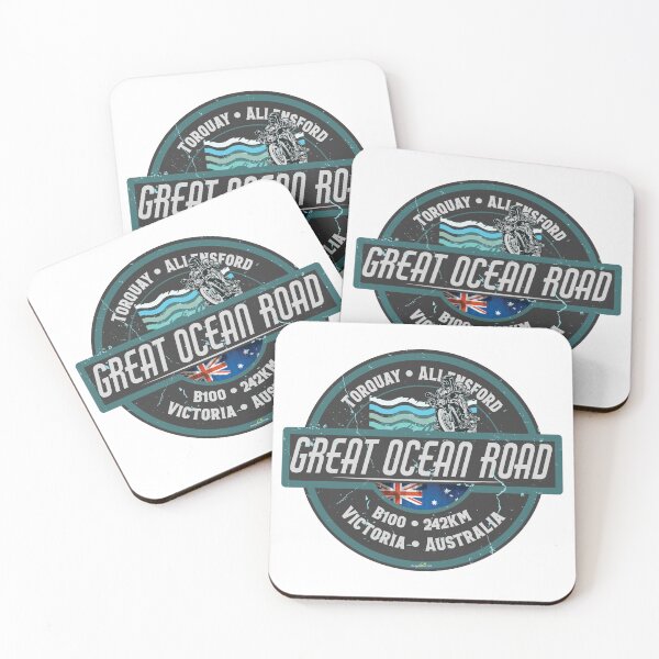 Item preview, The Great Ocean Road Victoria Australia Motorcycle Camper Cycle Sticker T-Shirt 03 designed and sold by OuterShellUK.