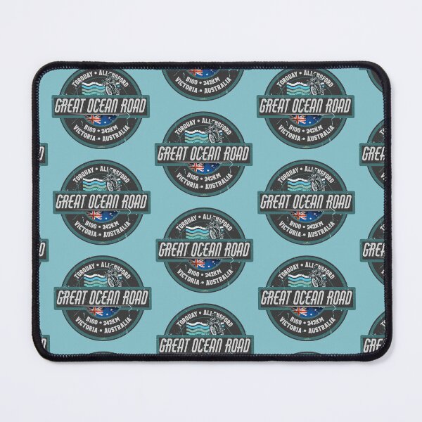 Item preview, The Great Ocean Road Victoria Australia Motorcycle Camper Cycle Sticker T-Shirt 03 designed and sold by OuterShellUK.