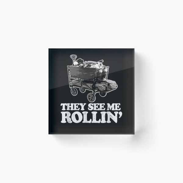 Item preview, They See Me Rollin, Funny Ballpark Wagon - Softball Baseball  designed and sold by martinegayla42.