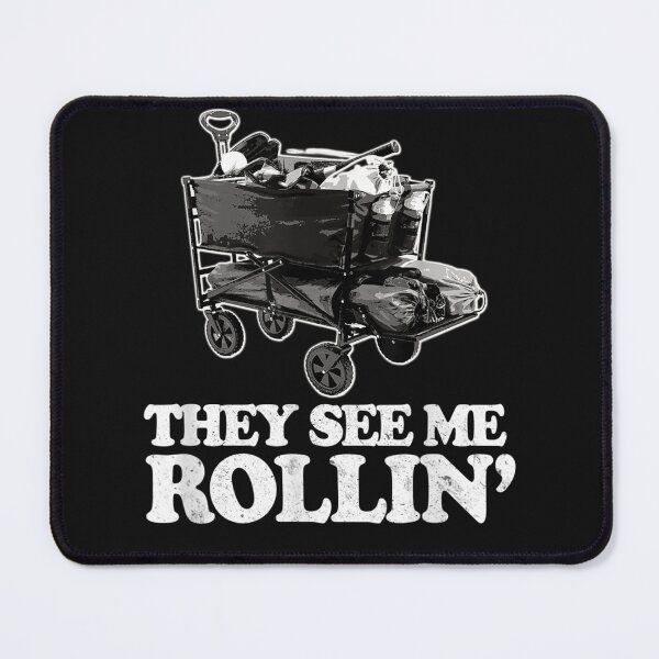 Item preview, They See Me Rollin, Funny Ballpark Wagon - Softball Baseball  designed and sold by martinegayla42.