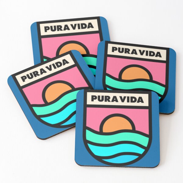 Item preview, Pura Vida Retro Badge Black Lines   designed and sold by CamrinDupler8.