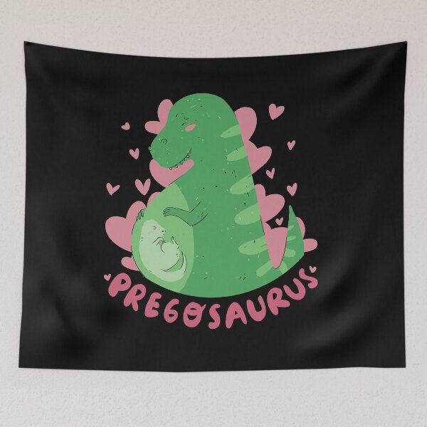 Item preview, Funny Pregosaurus - Pregnant Wife designed and sold by YueHeng Creates ⭐⭐⭐⭐⭐.