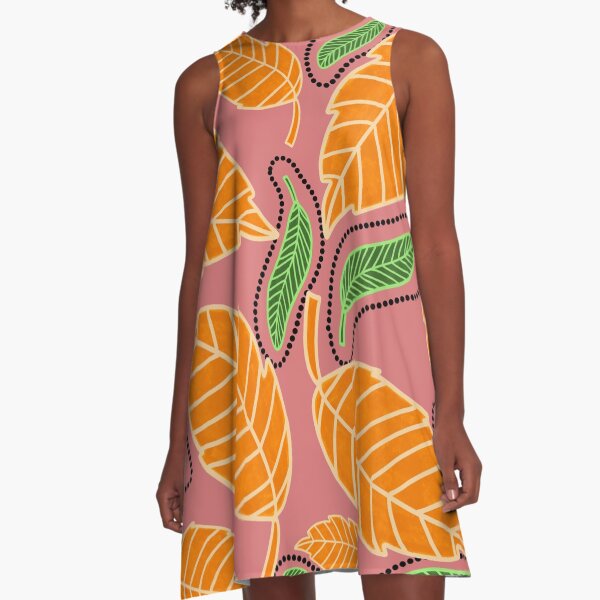 Summer Fall Transition A-Line Dress