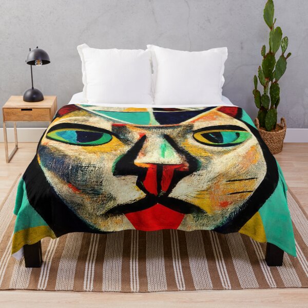 Item preview, Abstract Cat Head designed and sold by AM FineArtPrints.