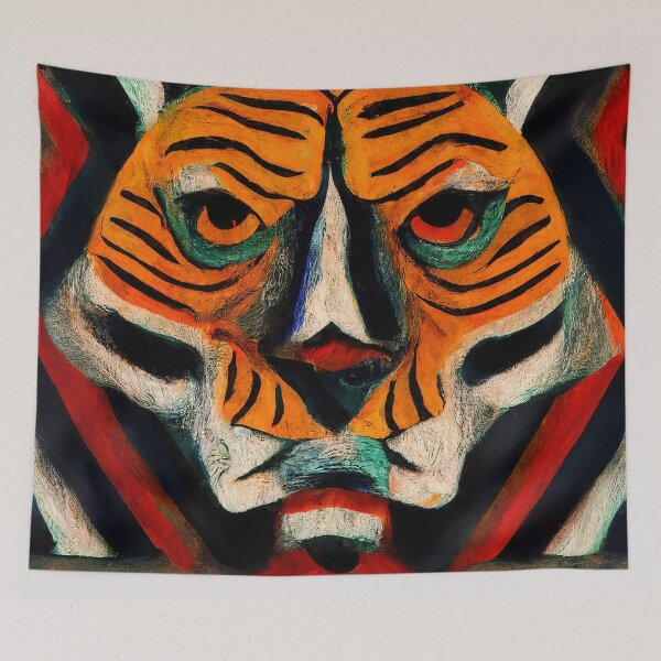 Item preview, Abstract Tiger Head designed and sold by AM FineArtPrints.