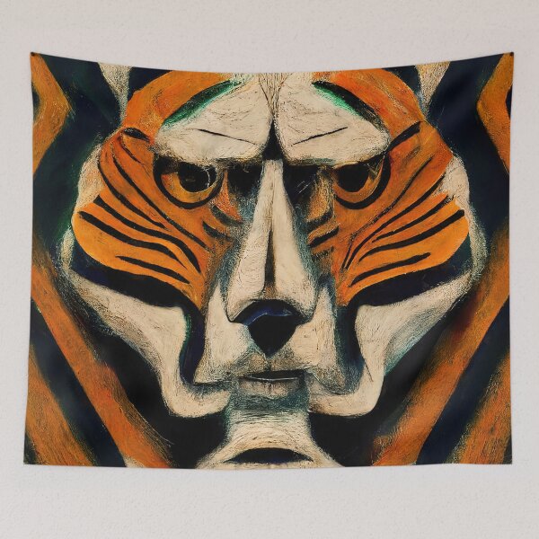 Item preview, Abstract Tiger Head designed and sold by AM FineArtPrints.