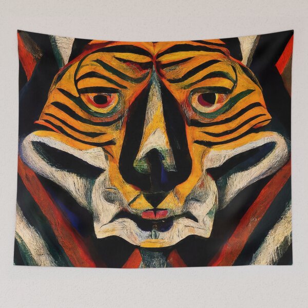 Item preview, Abstract Tiger Head designed and sold by AM FineArtPrints.