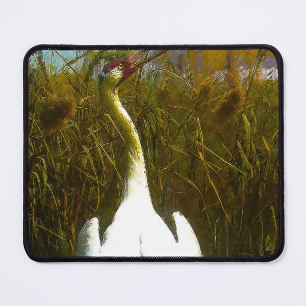 Item preview, Cute Whooping Crane Bird oil paint, Adorable Whooping Crane, Whooping Crane Grus Americana, Whooping Crane Wildlife Bird designed and sold by Trendymotion.