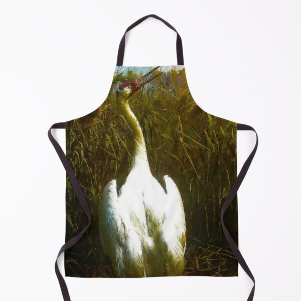 Item preview, Cute Whooping Crane Bird oil paint, Adorable Whooping Crane, Whooping Crane Grus Americana, Whooping Crane Wildlife Bird designed and sold by Trendymotion.