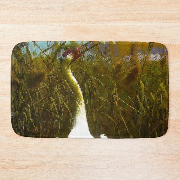 Item preview, Cute Whooping Crane Bird oil paint, Adorable Whooping Crane, Whooping Crane Grus Americana, Whooping Crane Wildlife Bird designed and sold by Trendymotion.