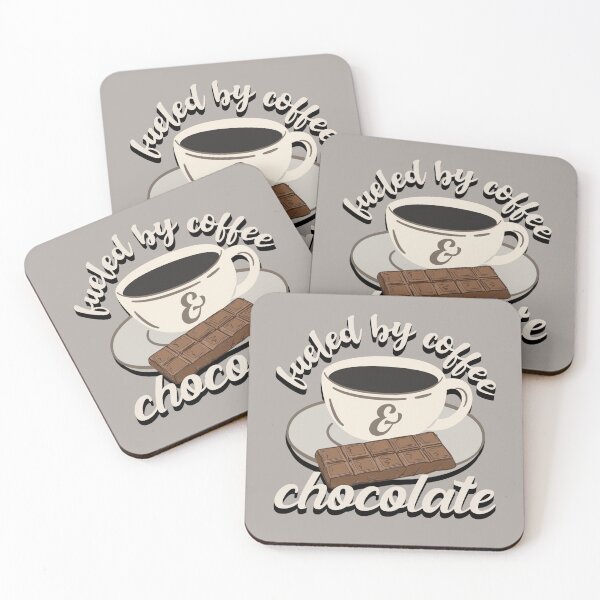 Item preview, Fueled By Coffee And Chocolate Fun Slogan designed and sold by TrulyEpoque.