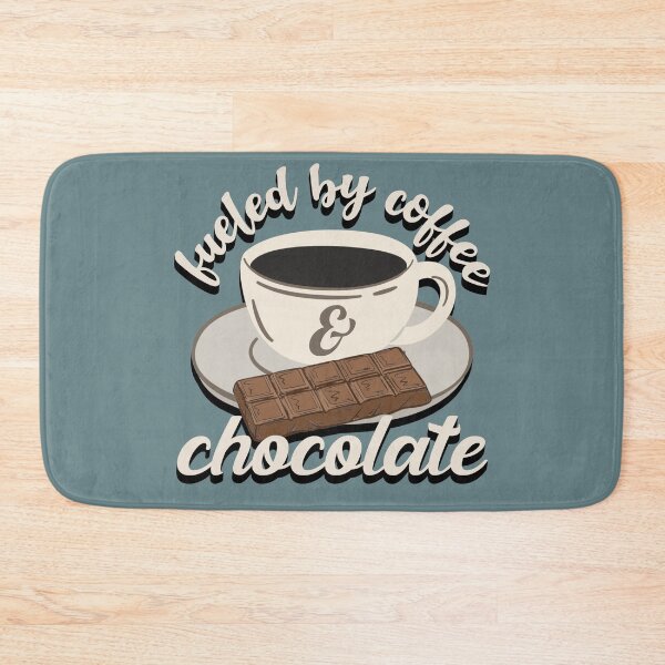 Item preview, Fueled By Coffee And Chocolate Fun Slogan designed and sold by TrulyEpoque.