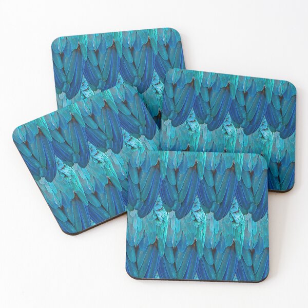 Item preview, Cool macaw feather design in blue designed and sold by MarionsArt.
