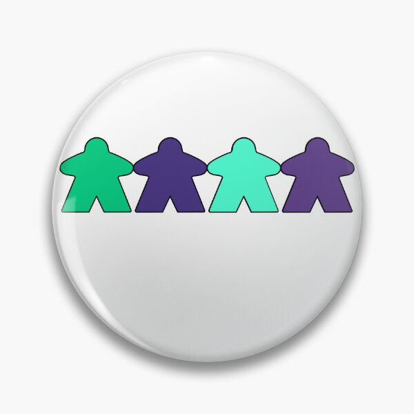 Item preview, Purple and Green Meeples designed and sold by Leah Haas.