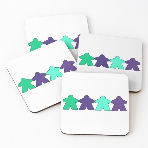 Item preview, Purple and Green Meeples designed and sold by Leah Haas.