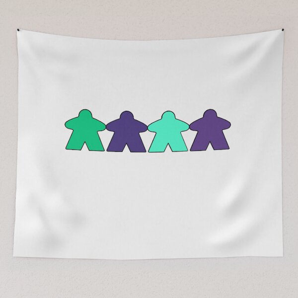 Item preview, Purple and Green Meeples designed and sold by Leah Haas.
