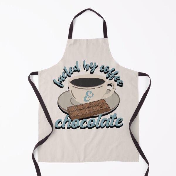 Item preview, Blue Fueled By Coffee And Chocolate Fun Slogan designed and sold by TrulyEpoque.